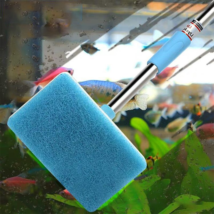 Aquarium Accessories Fish Tank Cleaning Set Retractable Fish Catching Algae Scraping Window Cleaning Cleaning Brush