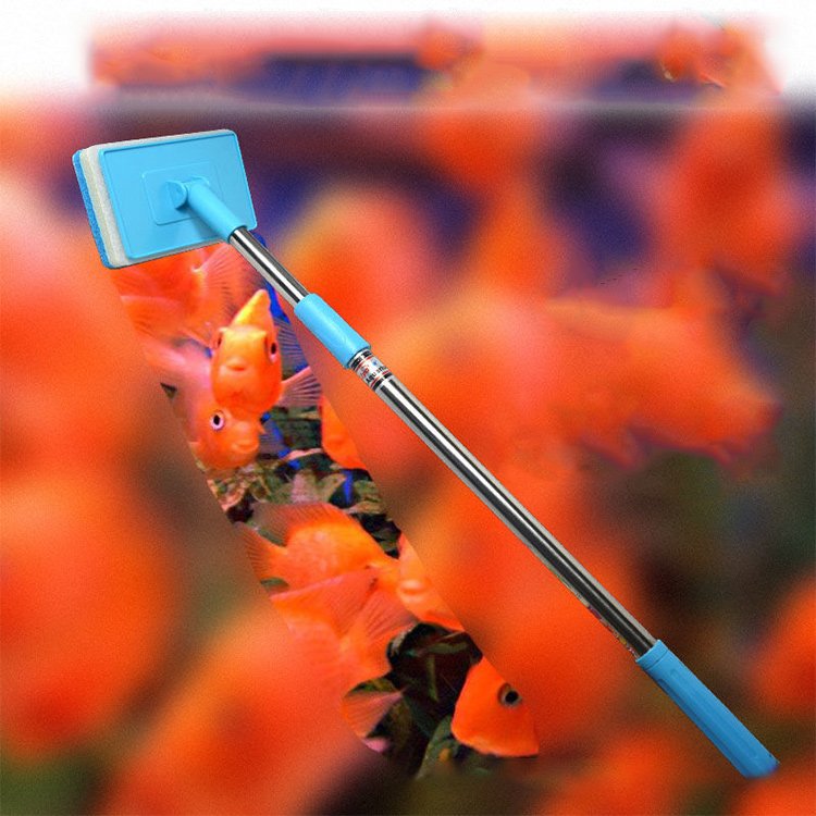 Aquarium Accessories Fish Tank Cleaning Set Retractable Fish Catching Algae Scraping Window Cleaning Cleaning Brush