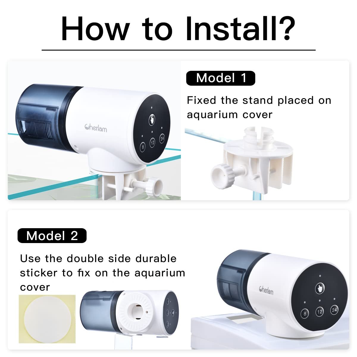 Automatic Fish Feeder Digital Tank Aquarium Fish Tanks Accessories Electrical Plastic Timer Feeder LED Display Feeding Dispenser