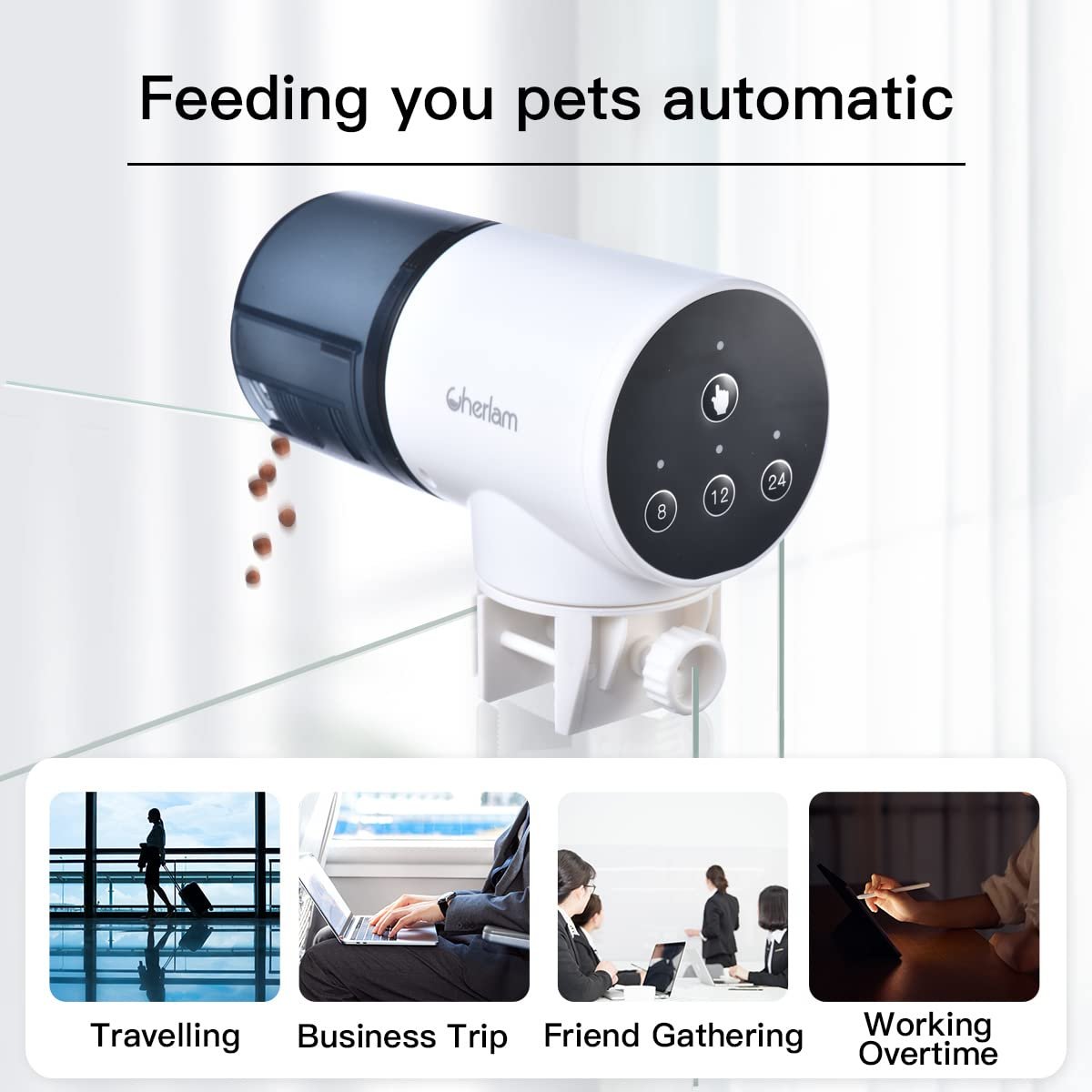 Automatic Fish Feeder Digital Tank Aquarium Fish Tanks Accessories Electrical Plastic Timer Feeder LED Display Feeding Dispenser
