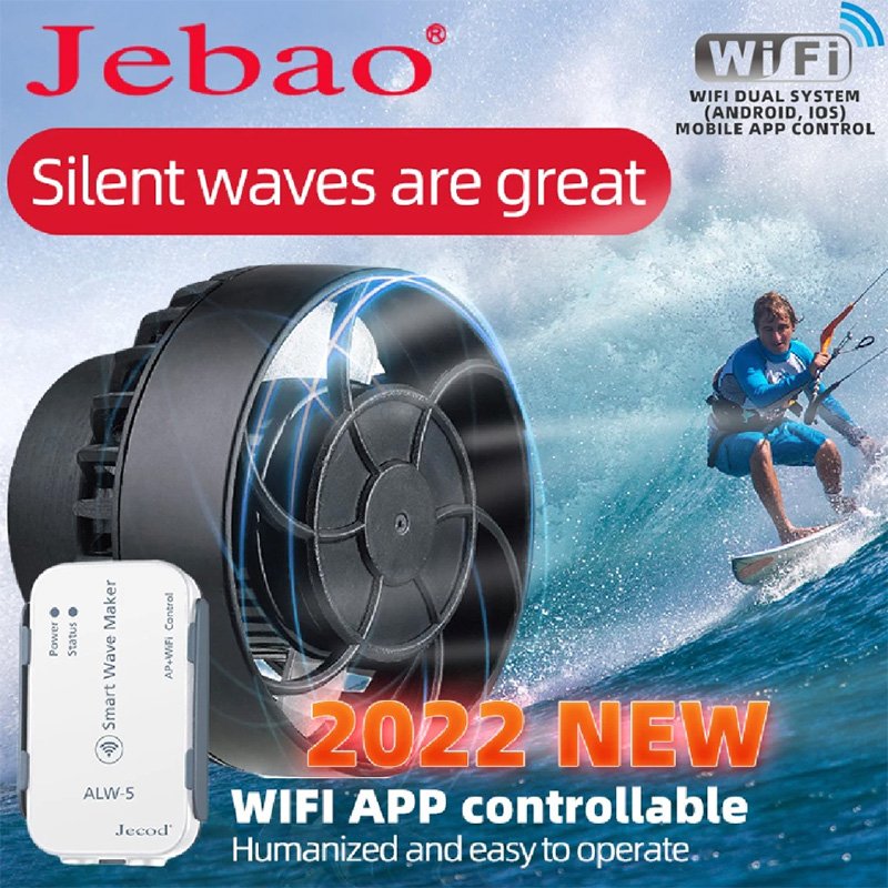 Jebao Smart Aquarium Submersible Pump With WiFi Controller ALW AOW Circulation Water Flow Pumps For Fish Tank Wave Maker Pumps