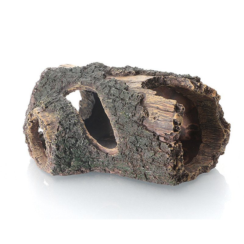 Resin Aquarium Decorations Artificial Barrel Cave Landscaping Accessories For Fish Tank Background Crafts Tree Debris Ornaments