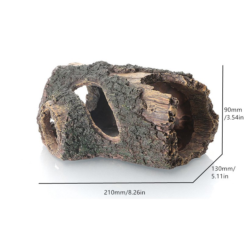 Resin Aquarium Decorations Artificial Barrel Cave Landscaping Accessories For Fish Tank Background Crafts Tree Debris Ornaments