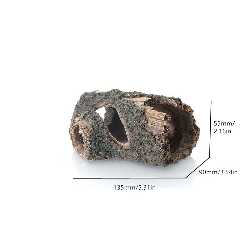 Resin Aquarium Decorations Artificial Barrel Cave Landscaping Accessories For Fish Tank Background Crafts Tree Debris Ornaments