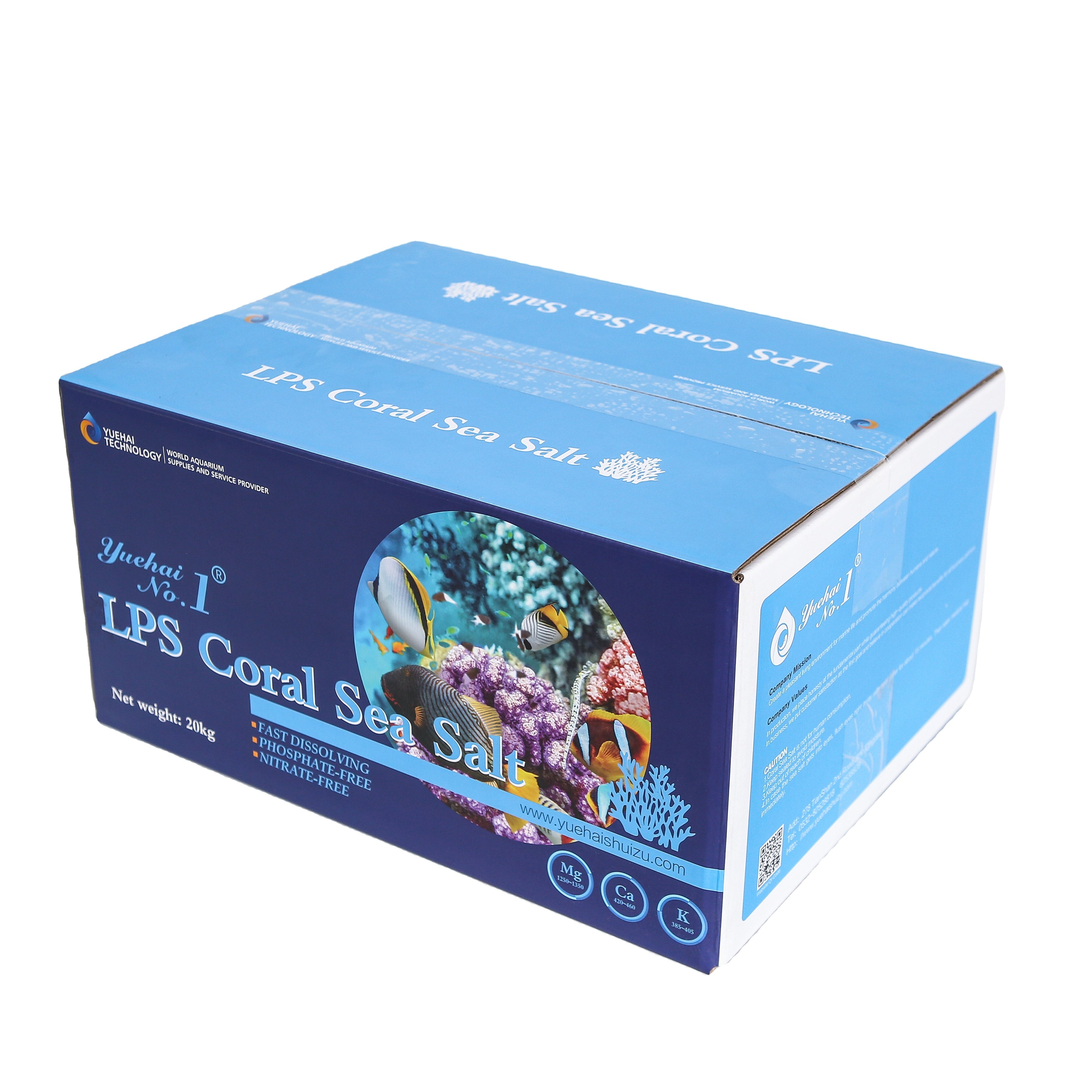 Original TropicMarin High-Calcium Coral LPS Salt Square Plastic Aquarium Ornamental Fish Sea Salt in Box Packaging for Water Use