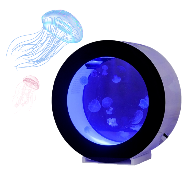 Desktop Acrylic Jellyfish Tank Small Aquarium Household Gift Round Aquarium Creative Fish Tank Aquariums