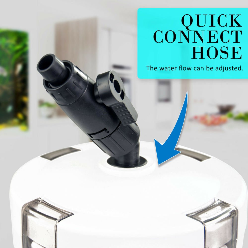 SUNSUN HW-602 HW-603 Ultra Quiet 4-Stage External Canister Filter Pump for 60cm Aquarium Fish Tank Sponge Filter Bucket