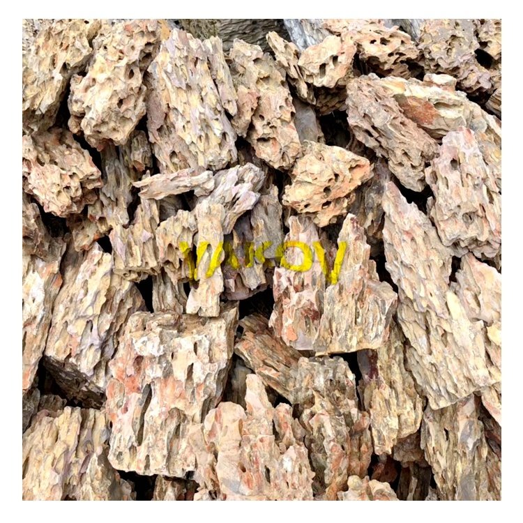 10-50cm Irregular Brown Stocked Sustainable Ohko Stone Aquarium Dragon Stone Rock