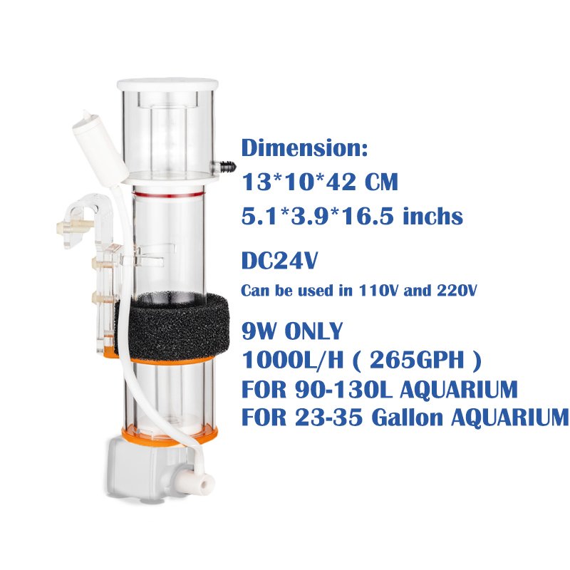 DC24V Red star Aquarium Protein Skimmer DCSQ70/sq90 Saltwater Seawater Marine Coral Reef Tank Skimmer Filter Bubble Skimmer