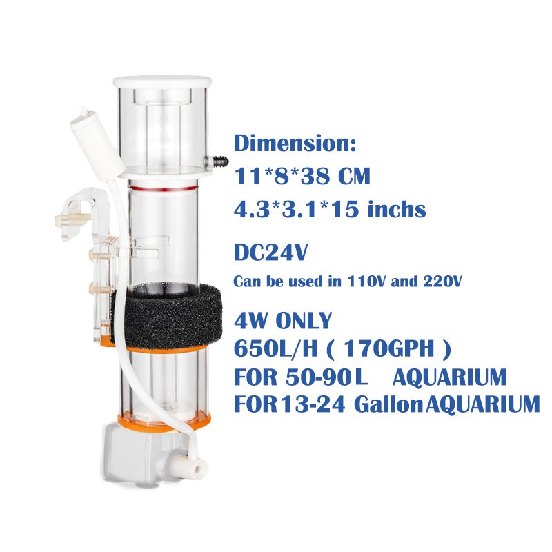 DC24V Red star Aquarium Protein Skimmer DCSQ70/sq90 Saltwater Seawater Marine Coral Reef Tank Skimmer Filter Bubble Skimmer