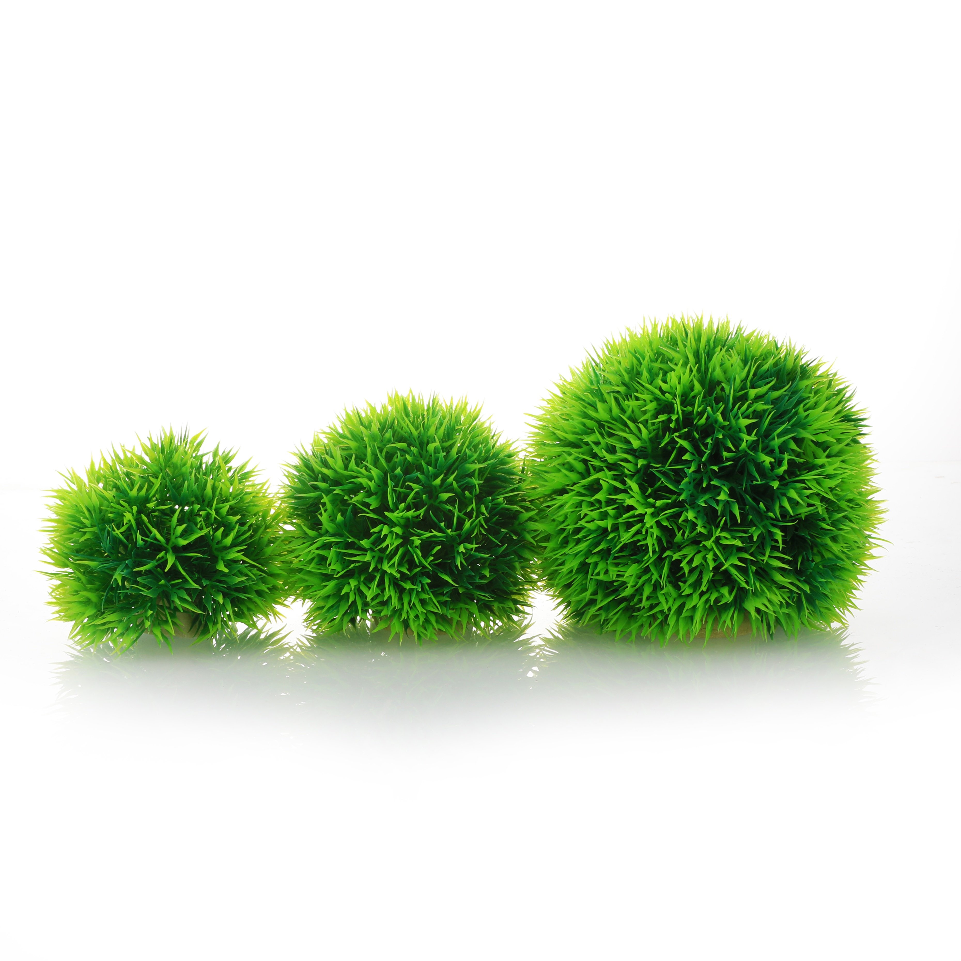 Aquarium Artificial Plastic Plants Fish Tank Decoration Green Grass Ball Simulated Aquatic Plants for Aquarium Landscaping