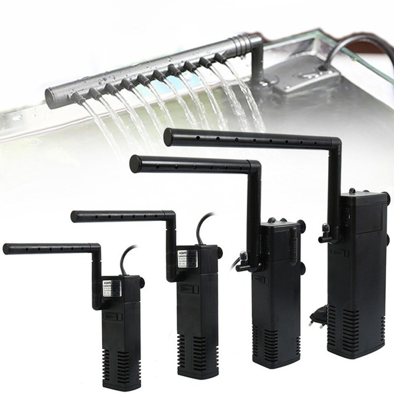Indoor aquarium filter submersible built-in filter fish tank waterfall rain filter pump small 3W
