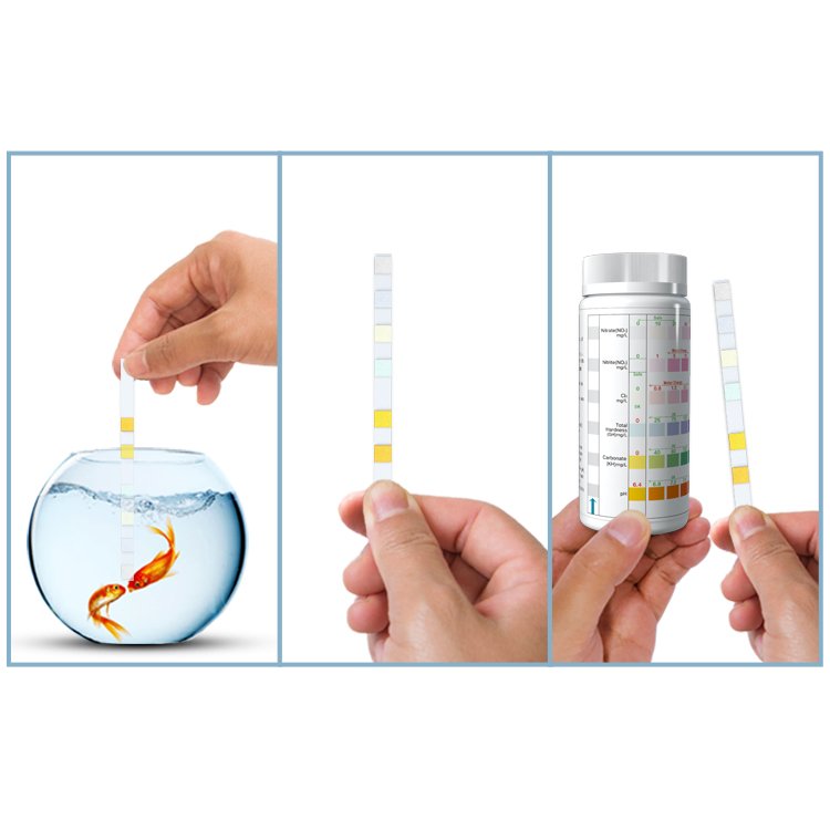 6 in 1 Aquarium Fish Tank Water Test Strips