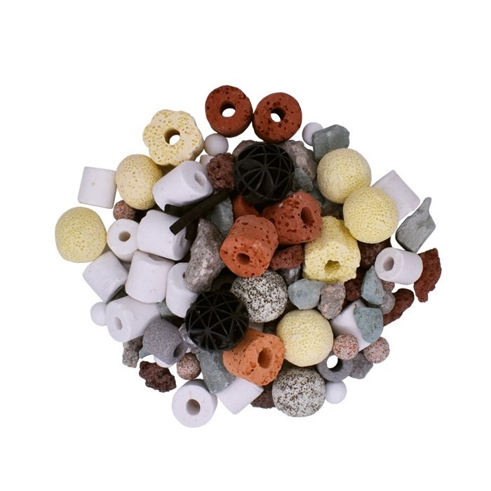 Bio Balls Ceramic Rings Set 12 in 1 Aquarium Filter Media Bacteria House for Fish Tank