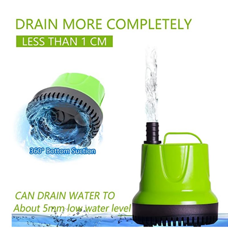 Zaohetian AC220V 100W Low water level bottom suction pump Cold air fan pump aquarium submerbible pump