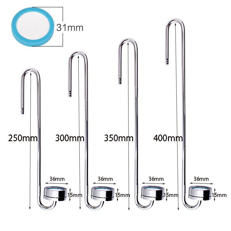 DEM S05-01 Aquarium Stainless Steel CO2 Diffuser Fish Tank Water Plant Carbon Dioxide Atomizer With Sucker