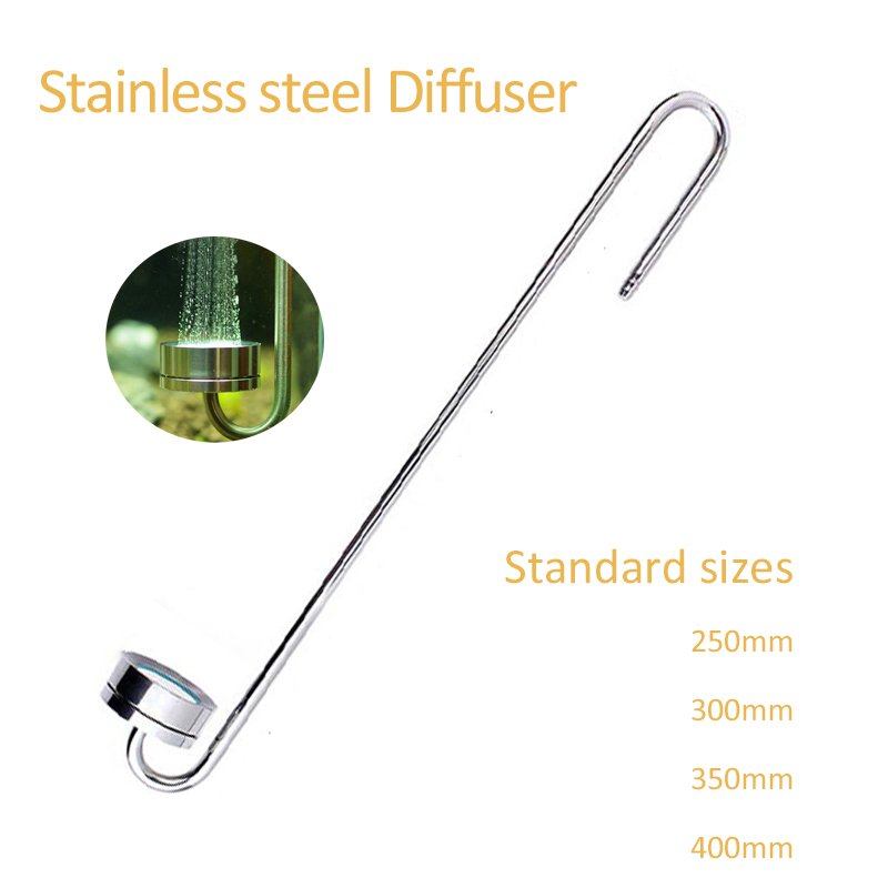 DEM S05-01 Aquarium Stainless Steel CO2 Diffuser Fish Tank Water Plant Carbon Dioxide Atomizer With Sucker
