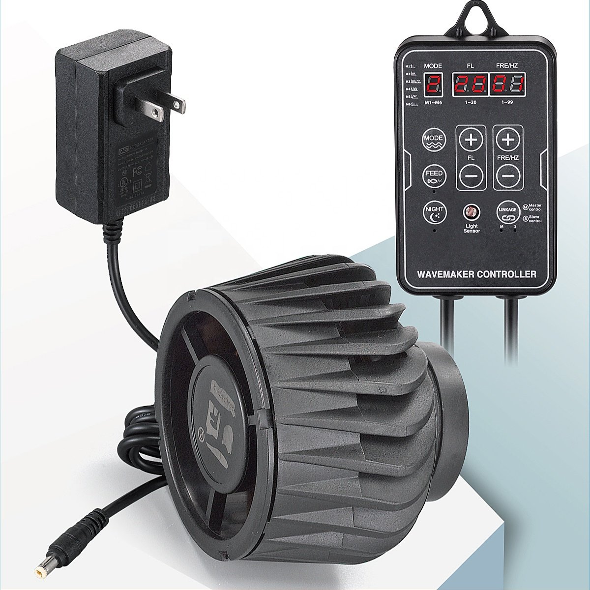Dc 24V 20W Aquarium Wave Maker Pump Circulation Pump Wave Maker Marine Aquarium Cross Flow Wave Maker