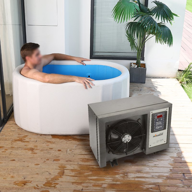 CW-1500A(S) Professional supplier 220V 50Hz 1.5HP aquarium small cooled water chiller Ice bath machine
