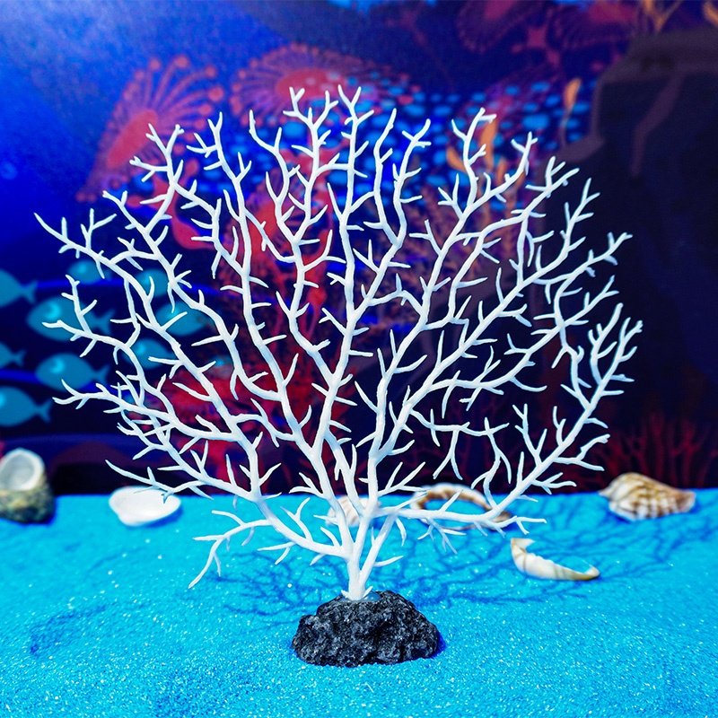Wholesale landscape resin Coral sea grass plant aquarium fish tank decoration