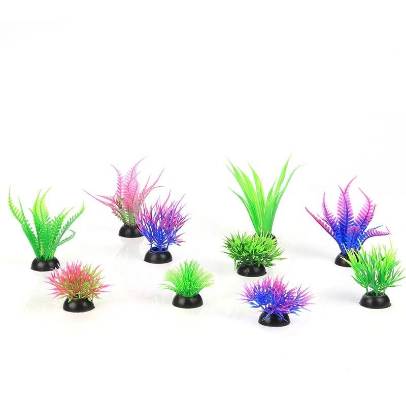 Aquarium Artificial Plastic Plants Decoration Artificial Seaweed Water Plants for Aquarium, Fish Tank Plant Decorations