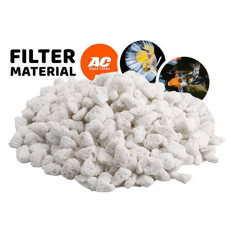 Aquaclean biological aquarium filter media pumice stone