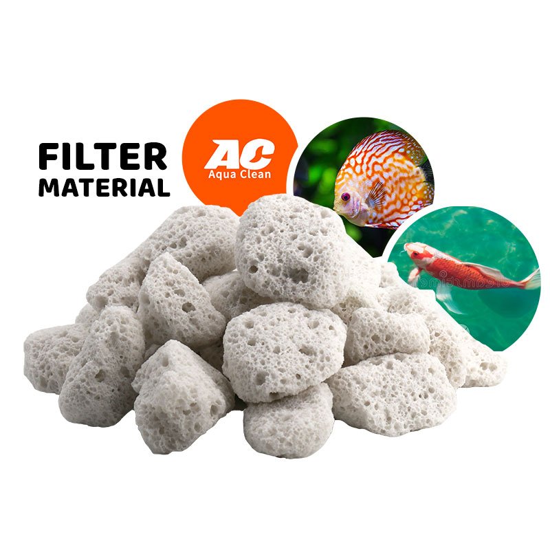 Aquaclean biological aquarium filter media pumice stone
