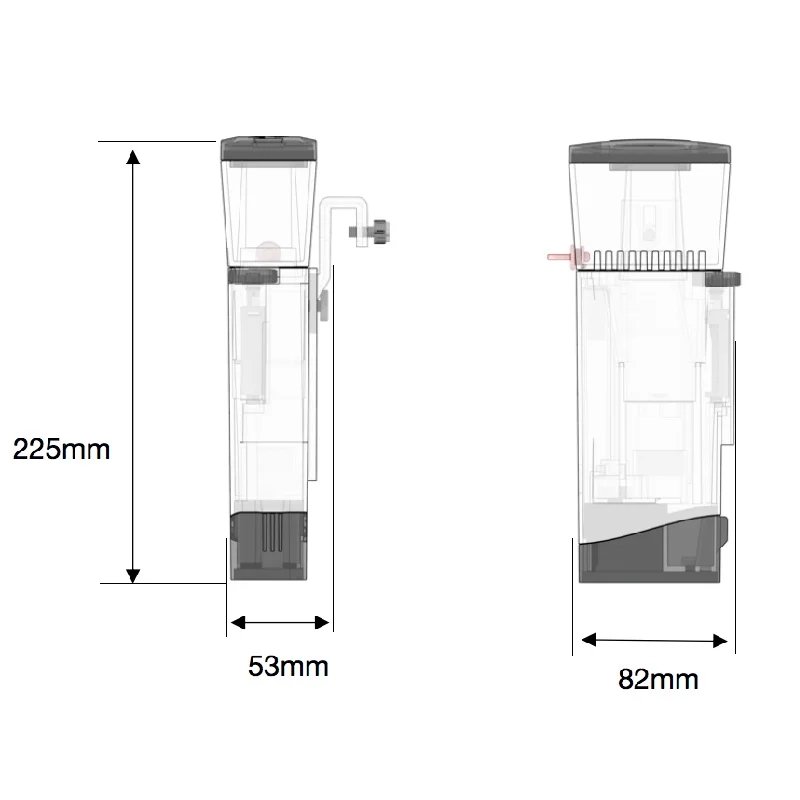 DC24V Bubble Magus MiniQ skimmer Nano Marine Aquarium skimmer Coral Tank Built-in Hanging Type Protein mini Skimmer