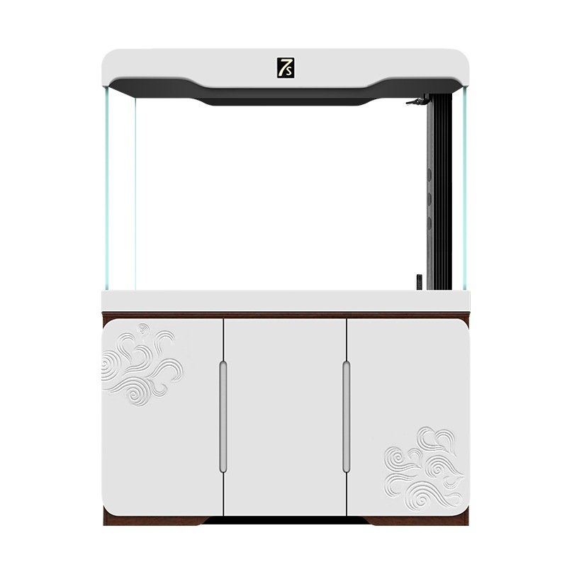 Rame fish tank series7sXinran living room large change water ultra-white glass self-circulating bottom filter aquarium