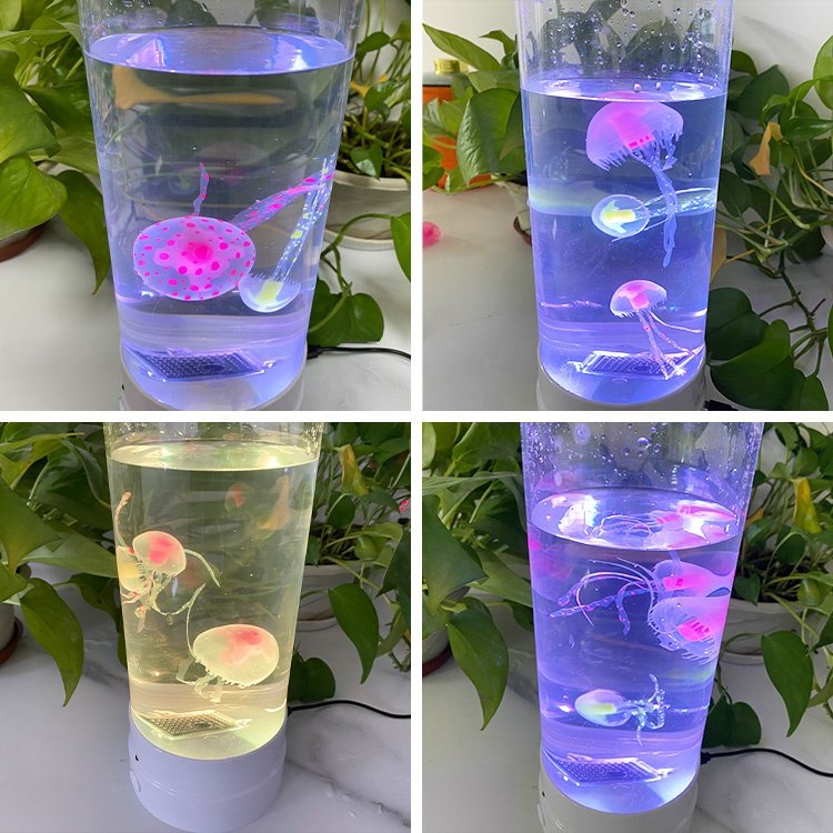 New Arrival Environmentally Friendly Aquarium Artificial Silicone Jellyfish Tank Landscape Decoration