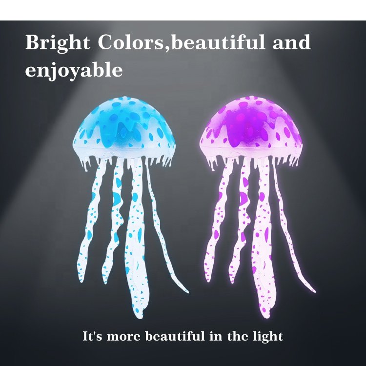 New Arrival Environmentally Friendly Aquarium Artificial Silicone Jellyfish Tank Landscape Decoration