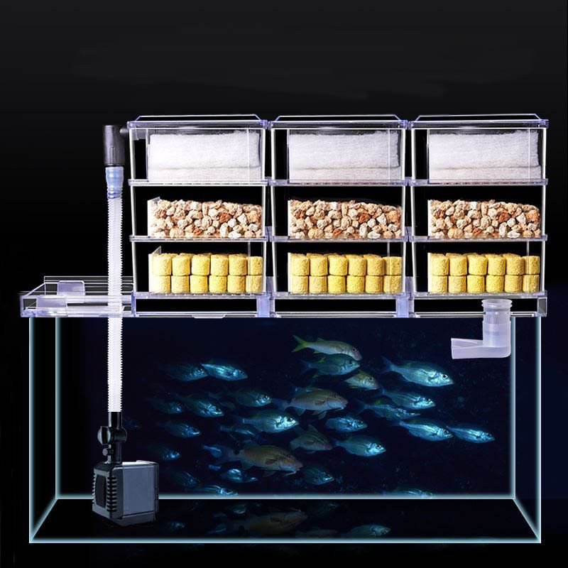Aquarium External Filter Acrylic Box Clear Acrylic Lucite Fish Tank Filter Box
