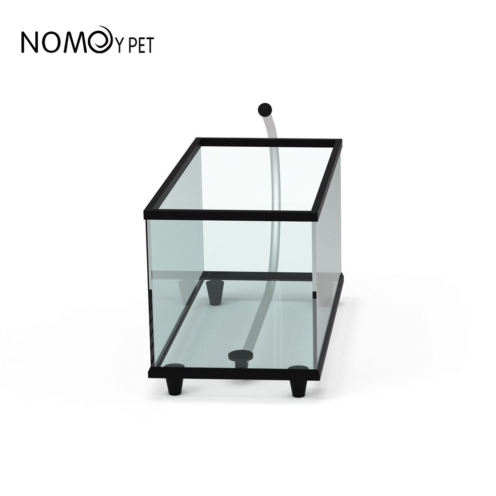 NOMOY PET new design bottom drain glass paludarium tank fish aquarium turtle tank reptile tank