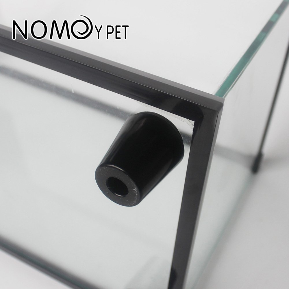 NOMOY PET new design bottom drain glass paludarium tank fish aquarium turtle tank reptile tank