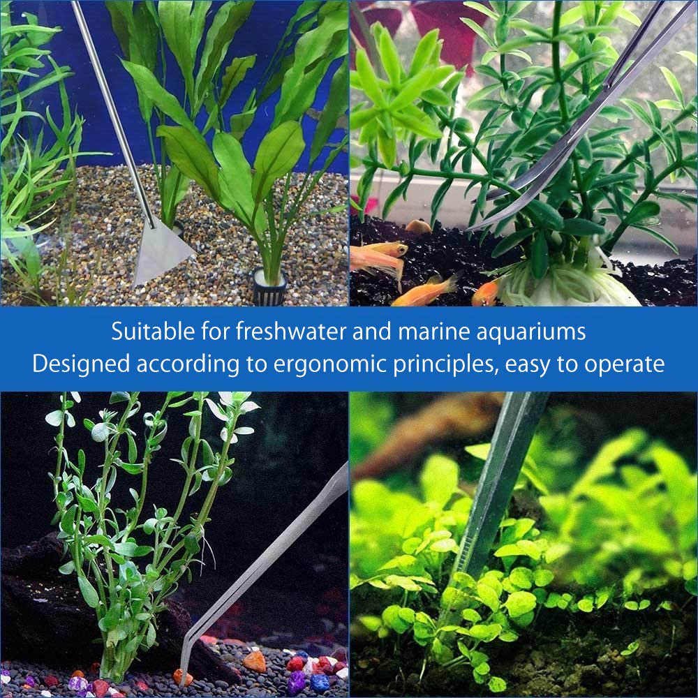 Aquarium Tweezer Fish Tanks Accessories Aquascaping Tools Aquarium Cleaning Plants Scissor Stainless Steel Aquatic Maintenance