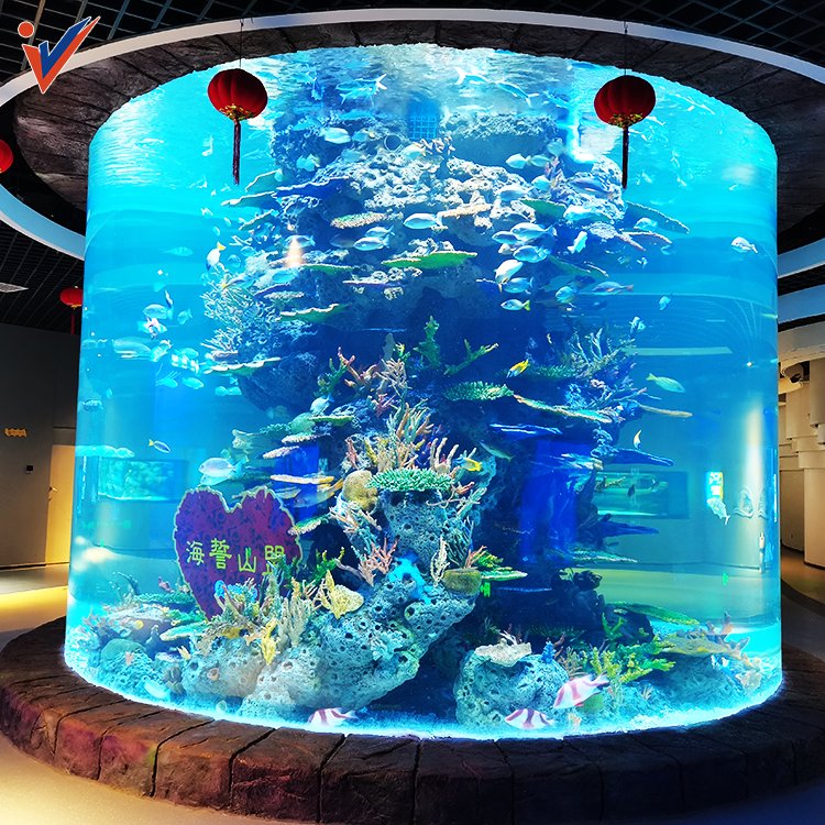 Leyu Factory Direct 20-300Mm One-Time Casting Good Price Large Aquariums, Acrylic Tube Tunnel Panel