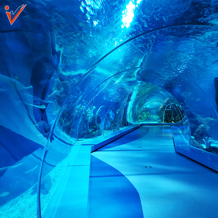Leyu Factory Direct 20-300Mm One-Time Casting Good Price Large Aquariums, Acrylic Tube Tunnel Panel