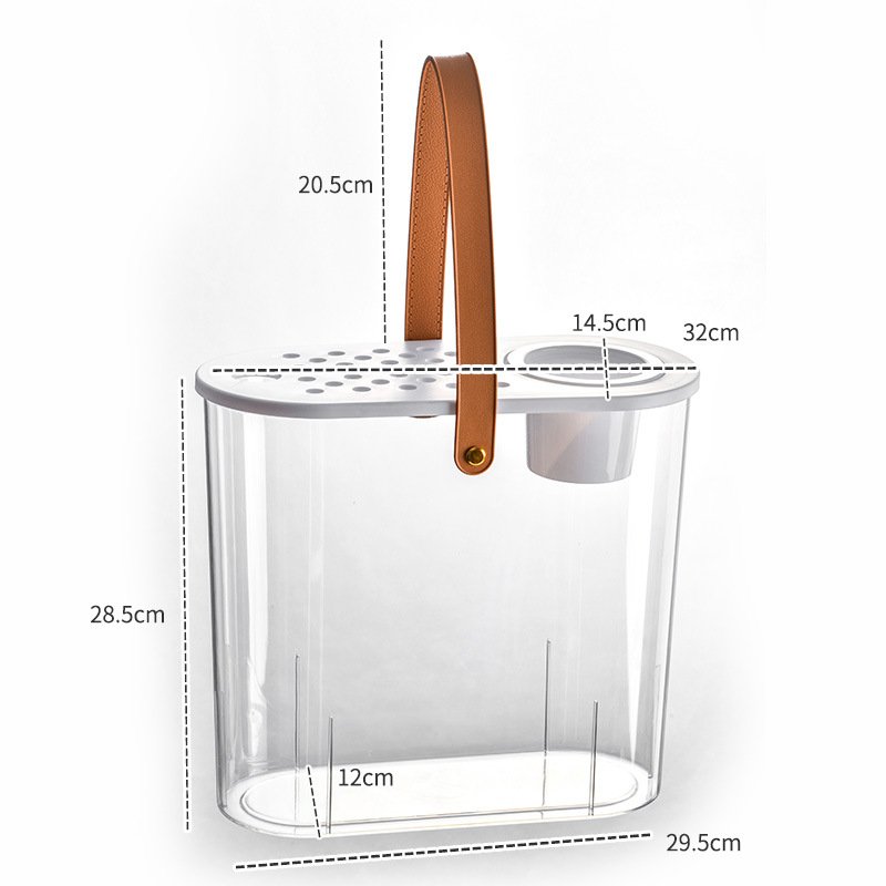 Home Decor Bowl Fish Tank Clear plastic Decorations & Ornaments Transparent Round fish tank aquarium