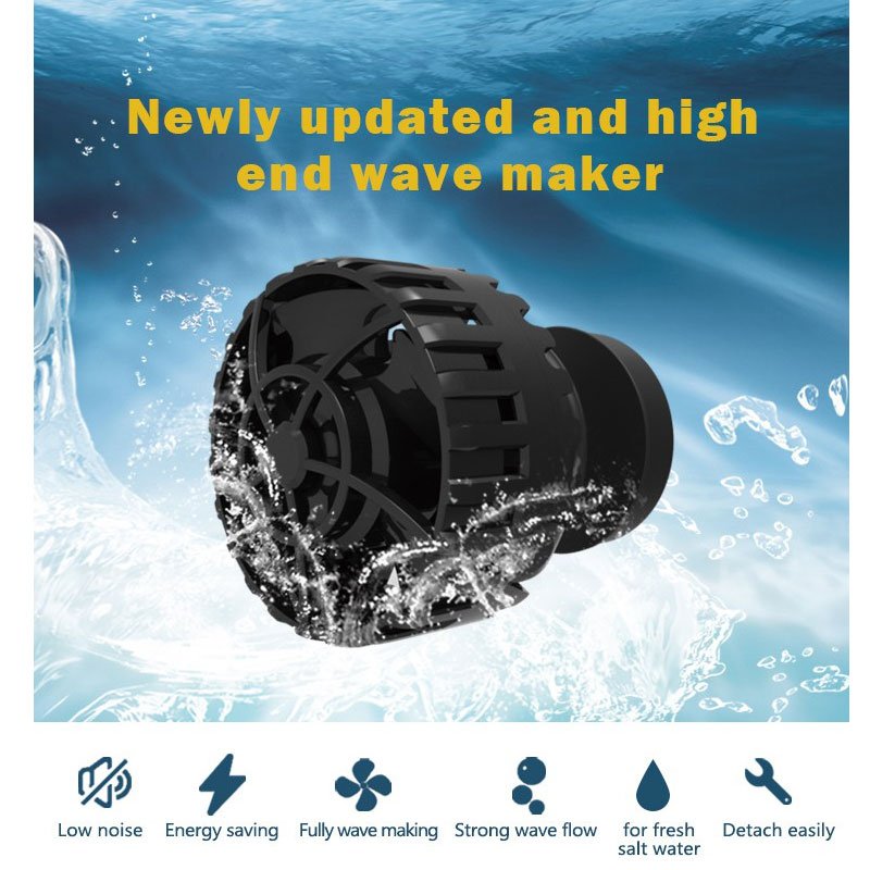 ZKSJ Mini Wave Maker Magnetic DC Power head with Controller for Saltwater Tank, Aquarium Water Circulation Pump(SLIM 6000)
