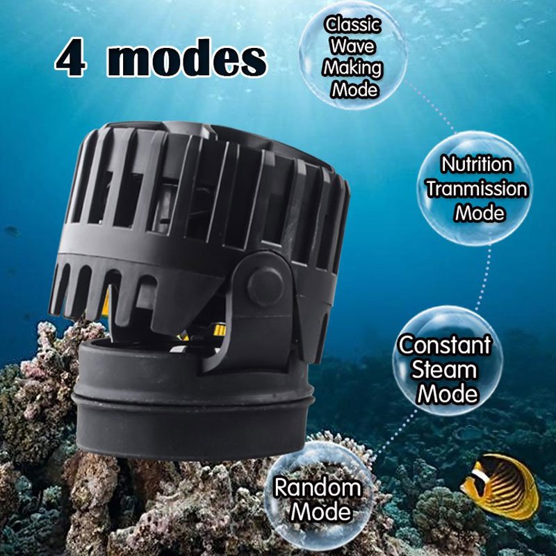 ZKSJ Mini Wave Maker Magnetic DC Power head with Controller for Saltwater Tank, Aquarium Water Circulation Pump(SLIM 6000)