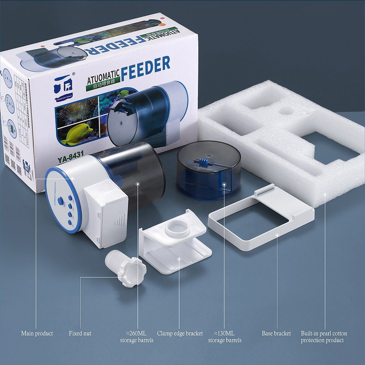 Wholesale High Quality Aquarium Fish Feeder Acrylic Smart Fish Aquarium Feeder Aquarium Vacation Feeder
