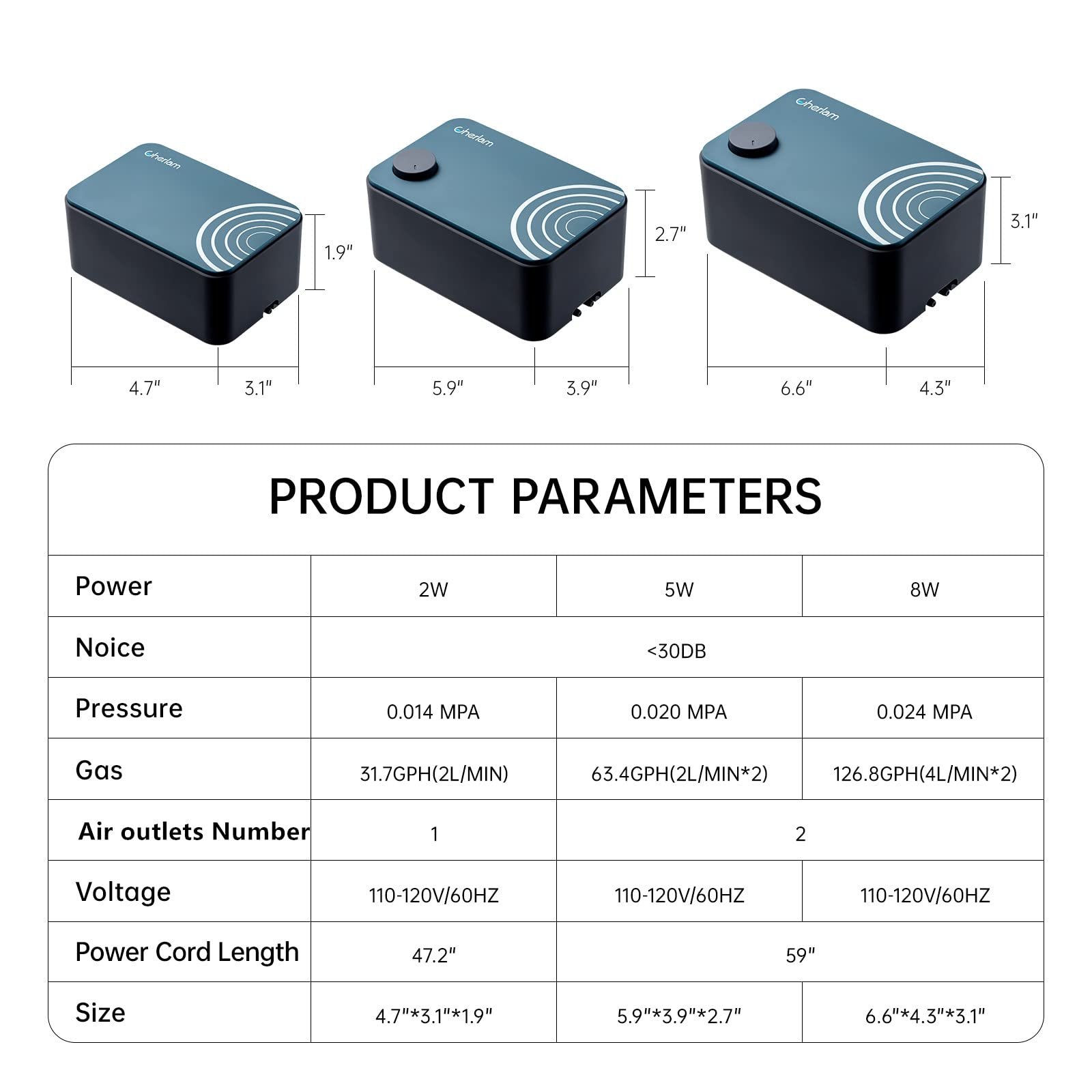 Cherlam Factory Cost Aquarium Accessories Fish Tank USB Air Pump Oxygenation Aquarium Pump Aerator