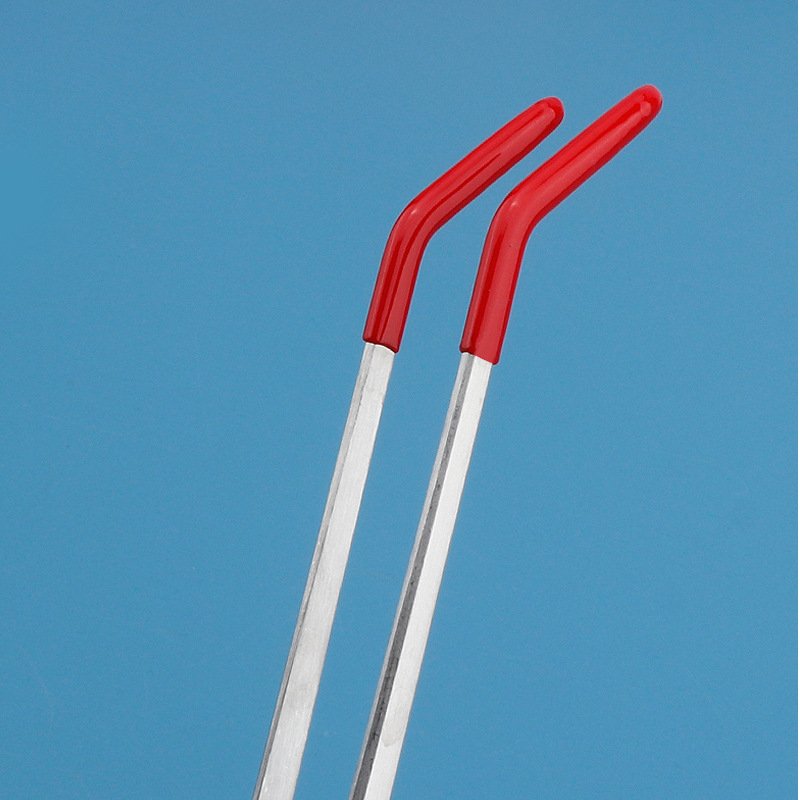 27CM/38CM Stainless Steel Straight and Curved Tweezers Aquarium Tweezers with Rubber Tips Long Handle Reptile Feeding Tongs