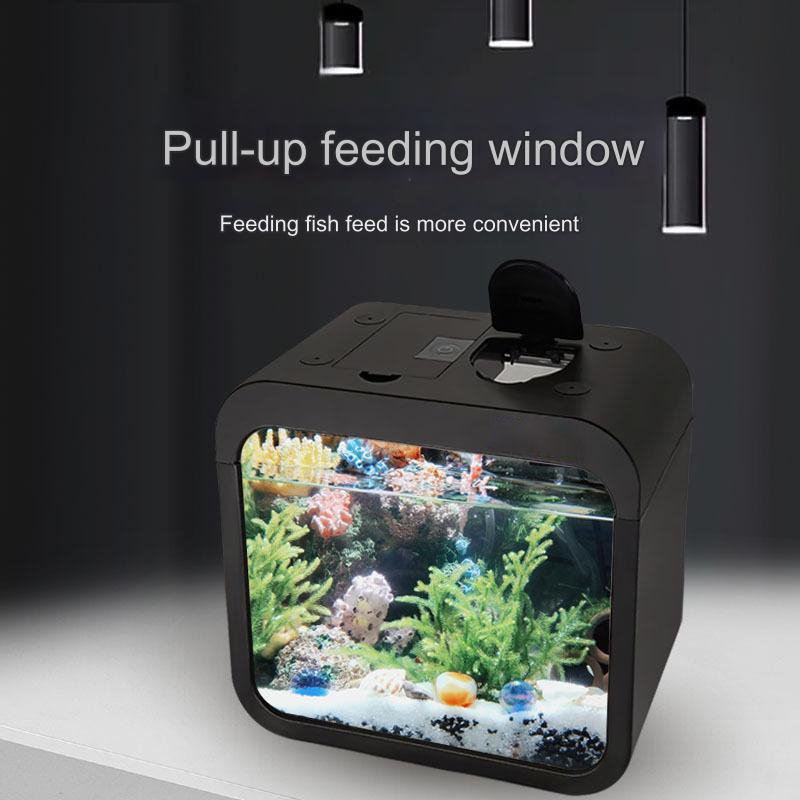 Relaxlines small aquarium water tank indoor office table desktop mini plastic acrylic fish tank aquarium