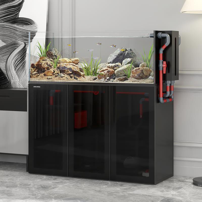 Custom Ecological Fish Tank Aluminum alloy cabinet Ultra clear glass fish tank aquarium