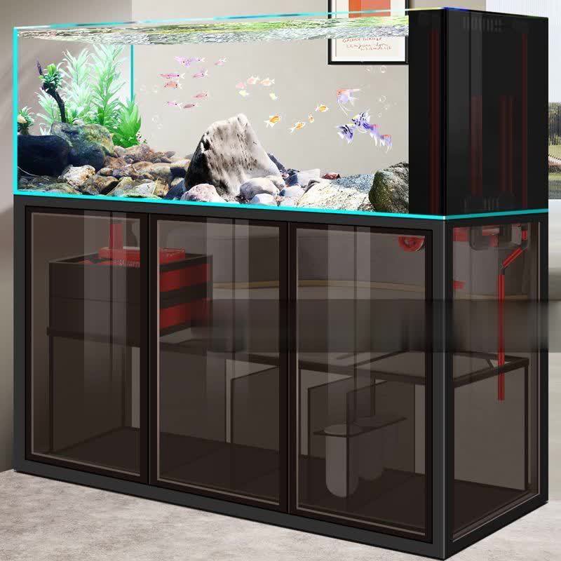 Custom Ecological Fish Tank Aluminum alloy cabinet Ultra clear glass fish tank aquarium