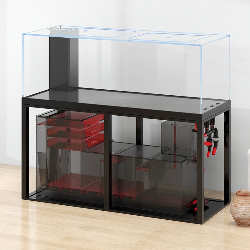 Custom Ecological Fish Tank Aluminum alloy cabinet Ultra clear glass fish tank aquarium