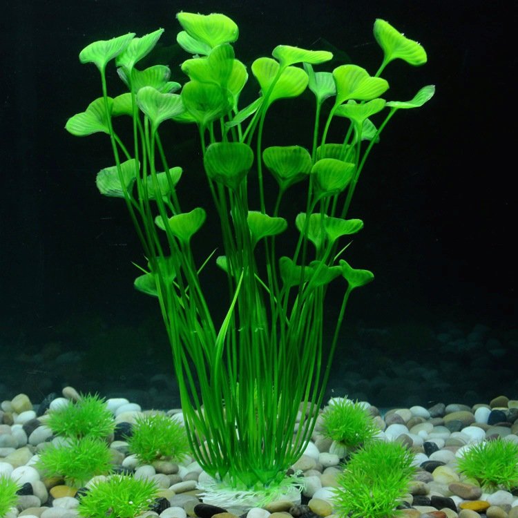 Plastic Plants for Aquarium,Tall Artificial Plants for Fish Tank Decor 15.6 Inch