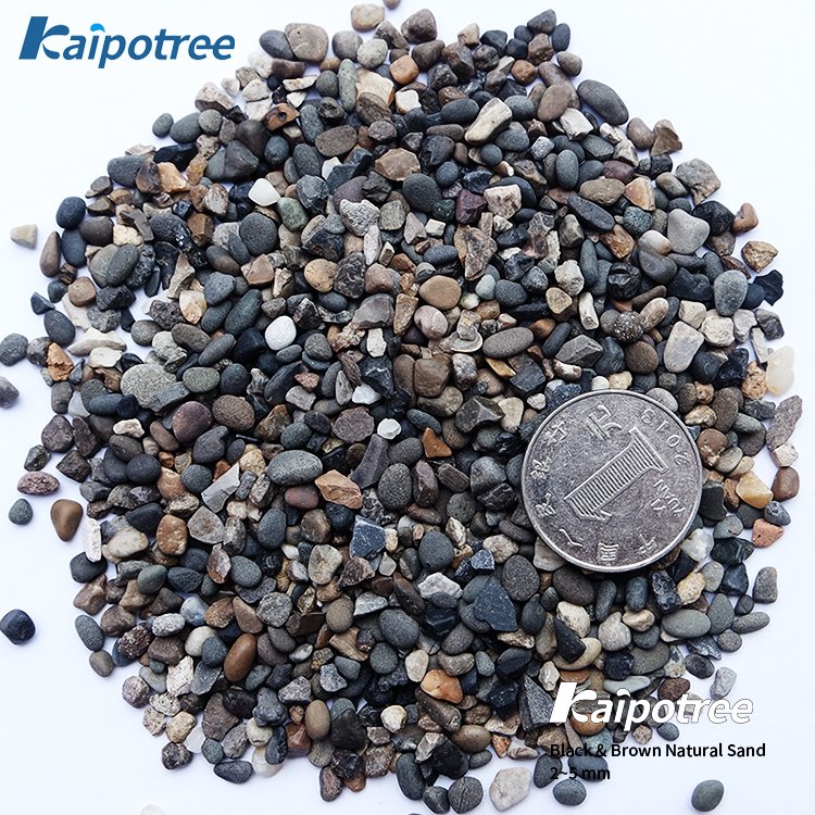 Multicolor Pebbles Black & Brown Decoration Landscaping Aquarium Rocks stone Natural Sand for Fish Tank