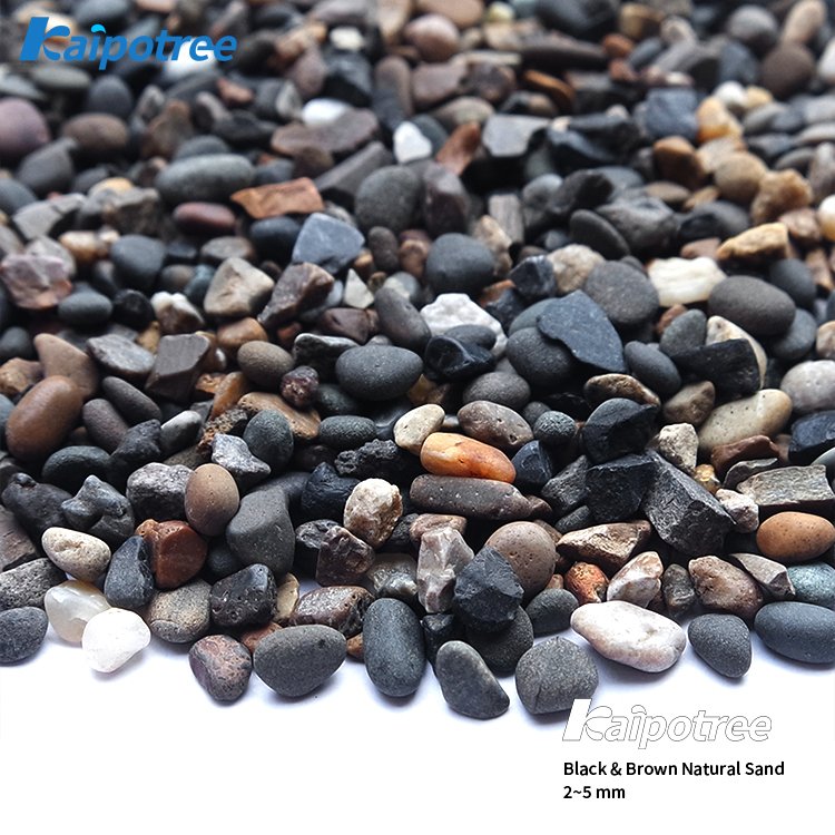 Multicolor Pebbles Black & Brown Decoration Landscaping Aquarium Rocks stone Natural Sand for Fish Tank